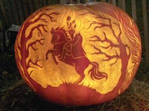 Halloween Inspires Carved Art